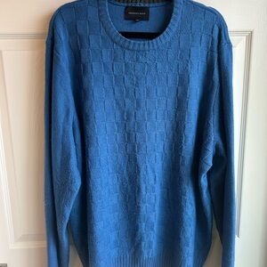 Geoffrey Beene Blue Crewneck Sweater